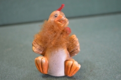 Статуэтка фарфоровая "Курица". Керамика. Фарфор. Текстиль.