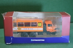 Машинка "УралАз Урал 4322". Overland. Деагостини. Deagostini. Автолегенды. Грузовики. Коробка.