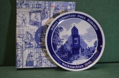 Тарелка настенная "2000 год". Серия Памятники Северная Фрисландия. Фарфор, Dawartz. Millhouse Дания.