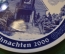 Тарелка настенная "2000 год". Серия Памятники Северная Фрисландия. Фарфор, Dawartz. Millhouse Дания.
