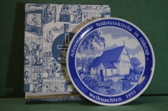 Тарелка настенная "1993 год". Серия Памятники Северная Фрисландия. Фарфор, Dawartz. Millhouse Дания.