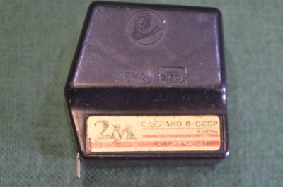 Рулетка инструмент. 2 метра. Карболит. Клеймо. Цена. СССР.