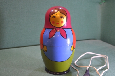 Переключатель елочных электрогирлянд гирлянд "Матрешка". СССР.