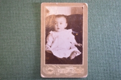 Фотография старинная "Маленький ребенок". Visit Portrait. Фотограф Покрышкин, 1912 год. 