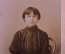Фотография старинная "Молодая девушка в черном". Visit Portrait. 1909 год.