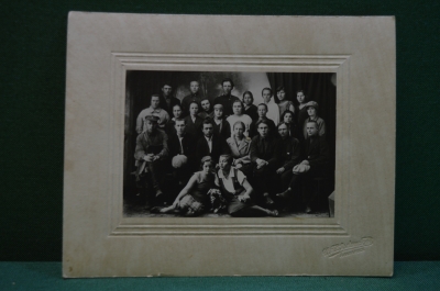 Фотография старинная групповая. Коллектив.