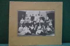 Фотография старинная групповая. Студенты, музыкальное училище, театр.