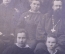 Фотография старинная групповая "Гимназисты с преподавателями и священником". 