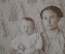 Фотография старинная "Мама с ребеночком". Фот. Покрышкин, 1912 год.