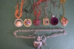 Бижутерия. Кулоны, подвески. Женские украшения. Сборный лот. 