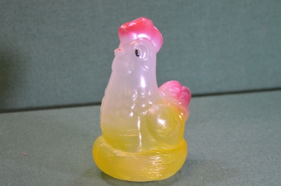 Коробка для Новогоднего подарка "Курица курочка  в гнезде". СССР.