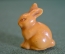 Игрушка фигурка "Заяц зайка". Целлулоид. СССР. 1940е.