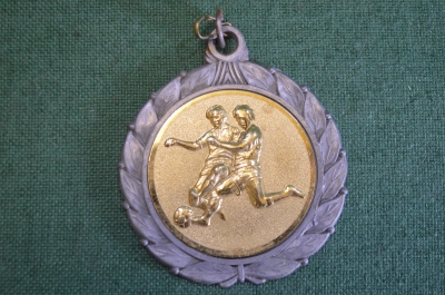 Медаль спортивная "AYSO 1999". Спорт, футбол, футболист, соревнования. "Серебро". 