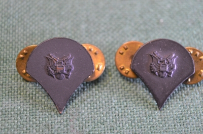 Планки парные. Орел. Пластик, цанга. Армия США.