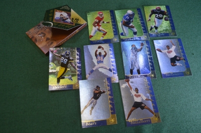 Карточки коллекционные, американский футбол (9 шт). NFL, футболист, спортсмен, спорт. 