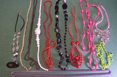 Бижутерия, женские украшения. Бусы, ожерелья, разнобой. Сборный лот. #14