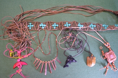 Бижутерия, женские украшения. Бусы, ожерелья, подвески, этностиль, разнобой. Сборный лот. #25