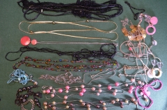 Бижутерия, женские украшения. Бусы, ожерелья, подвески, разнобой. Сборный лот. #24