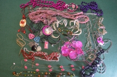 Бижутерия, женские украшения. Бусы, ожерелья, подвески, разнобой. Сборный лот. #23