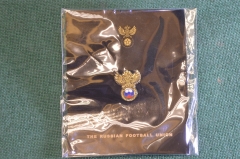 Знак значок партийный членский "Российский футбольный союз РФС". Блистер. Россия.