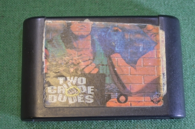 Картридж игра "Two crude dudes". Sega. Игровая приставка Сега. Винтаж.
