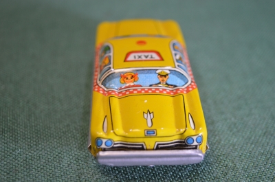 Машинка жестяная "Такси". Япония. 1960е.