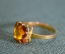 Кольцо, колечко с янтарной вставкой. Янтарь. Клеймо МК1. Диаметр 19 мм.