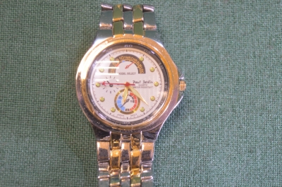 Часы мужские "Поль Жардин, Paul Jardin", с браслетом. Кварцевые.  
