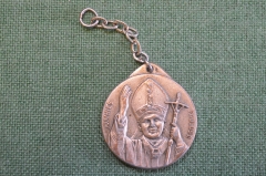 Брелок "Папа Римский, Joannes Paulus II, Иоанн Павел II". Roma, Рим, Ватикан. 