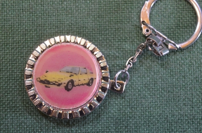 Брелок "Мазда, Mazda". Спортивный автомобиль. Переливашка. 