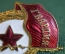 Знак, значок "Гвардия". Тяжелый металл, эмали. Винт. СССР. #1