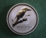 Монета 1 доллар 2003 год серебряная 1 унция. Позолота. Кукабарра. Серебро 999 проба. Австралия