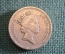 Монета 1 фунт 1991 год. One pound. Лен и диадема. Елизавета II, Великобритания.