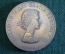 Монета 1 крона 1965 год. Crown. Черчилль, Churchill. Елизавета II, Великобритания.