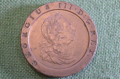 Монета 2 пенса 1797 год. Георг III, Britania, Великобритания. 