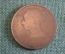 Монета 1 пенни 1885 год. One penny. Виктория, Великобритания.