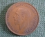 Монета 1 пенни 1928 года. One penny. Георг V, Великобритания. #5