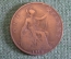 Монета 1 пенни 1918 год. One penny. Георг V, Великобритания.
