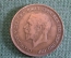 Монета 1 пенни 1934 год. One penny. Георг V, Великобритания.