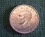 Монета 1 шиллинг 1941 год. One shilling. Серебро. Георг VI, Великобритания.