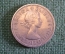 Монета 1 шиллинг 1956 год. One shilling. Елизавета II, Великобритания.