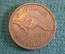 Монета 1 пенни 1951 года. Кенгуру. One penny. Георг VI, Australia, Австралия.