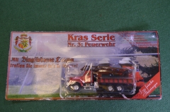 Машинка, модель. Пожарная машина. КРАЗ, kras serie. Блистер.