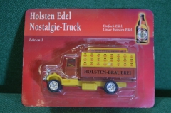 Машинка, модель. Пивной фургон. Holsten Edel. Блистер, реклама пива.