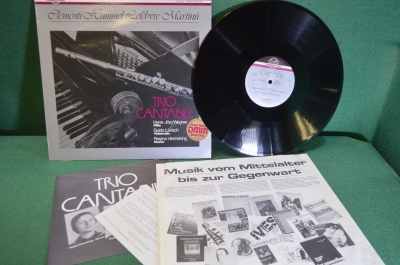 Пластинка, винил "Trio Cantabile.Трио виолончель флейта пианино". Классика. Capella Thorofon. Eterna