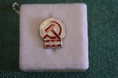 Знак, значок "KPO, 35 лет. Коммунистическая партия, Австрия". Футляр. #Z3