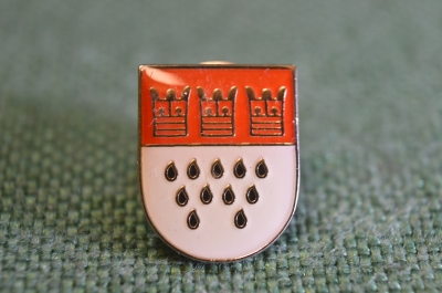 Знак, значок "Герб, город Кельн. Koln.". Цанга, футляр. #Z3
