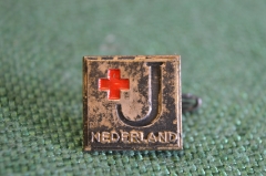 Знак, значок "Красный крест". Nederland, Нидерланды. #Z3