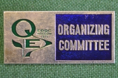 Знак, значок "EOQC, конгресс. Стандарт, качество, квалиметрия". Организационный комитет. #Z3