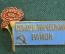 Знак, значок "Сокольнический район". Гвоздика, серп и молот. #Z3